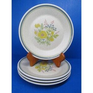 Lenox Temper-ware Summer Spice 6 1/4" Dessert Bread Plates Set of 4
